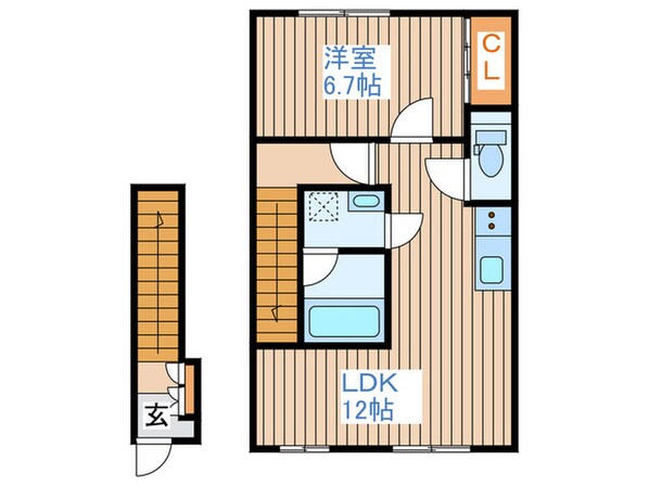 すまいる４１番館の物件間取画像